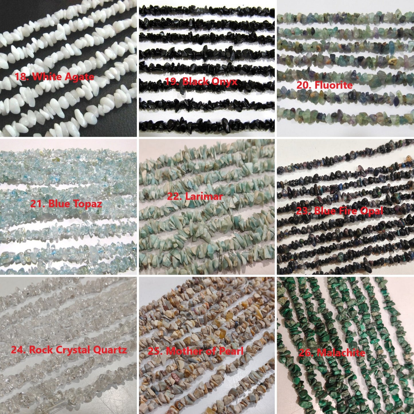 Natural Gemstones Irregular Chip Gravel Uncut Smooth Nugget 4 To 8mm Beads Sold Per Strand 34 Inches Long