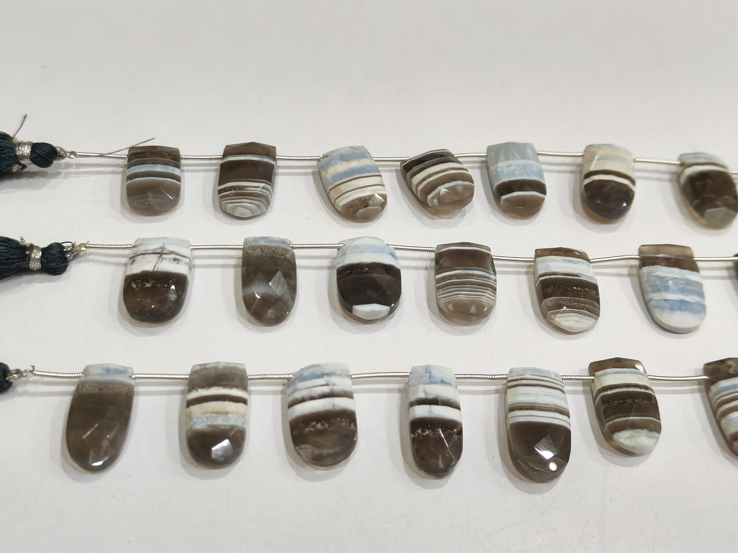 Natural Boulder Opal Finger Shape Briolette 10x19mm beads Sold Per Strand 8 Inches Long