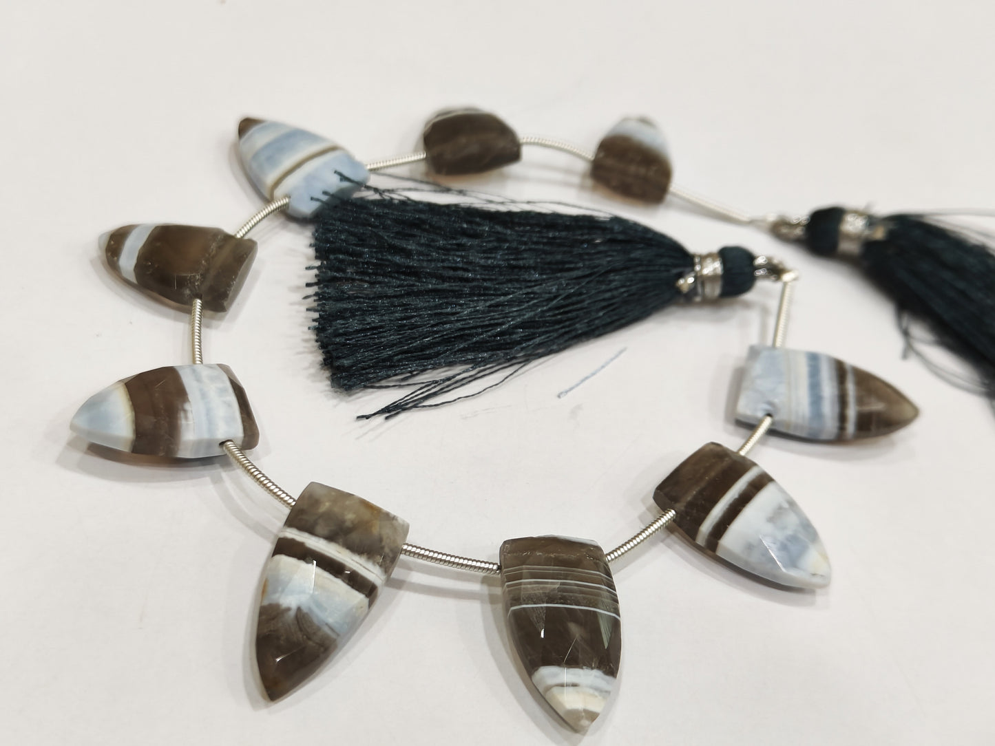 Natural Boulder Opal Arrowhead Trillian Shape 10x19mm beads Sold Per Strand 8 Inches Long