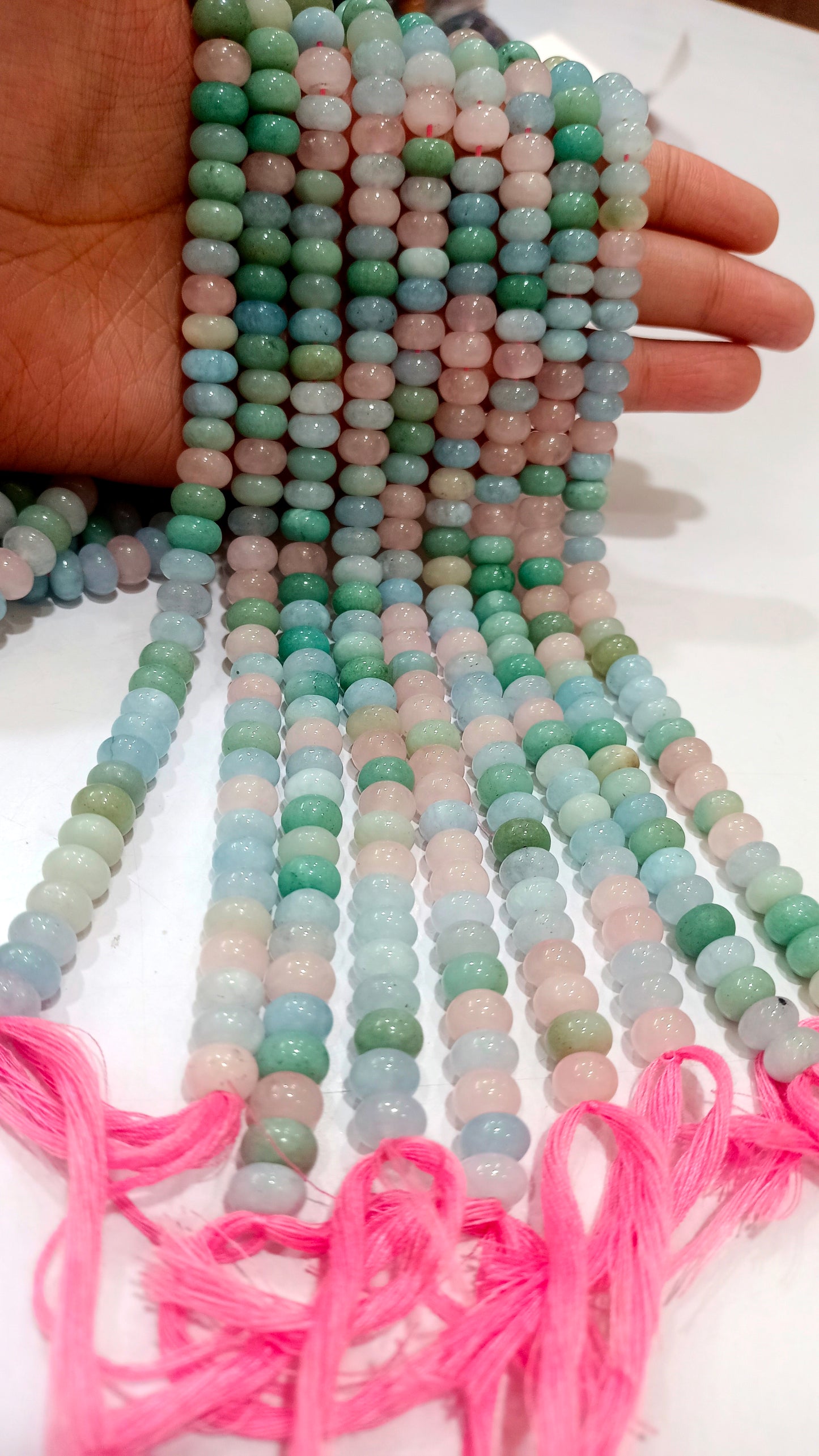 Natural Peruvian Opal Rondelle plain smooth 8mm Beads Gemstone Beads Sold Per strand 8 inches