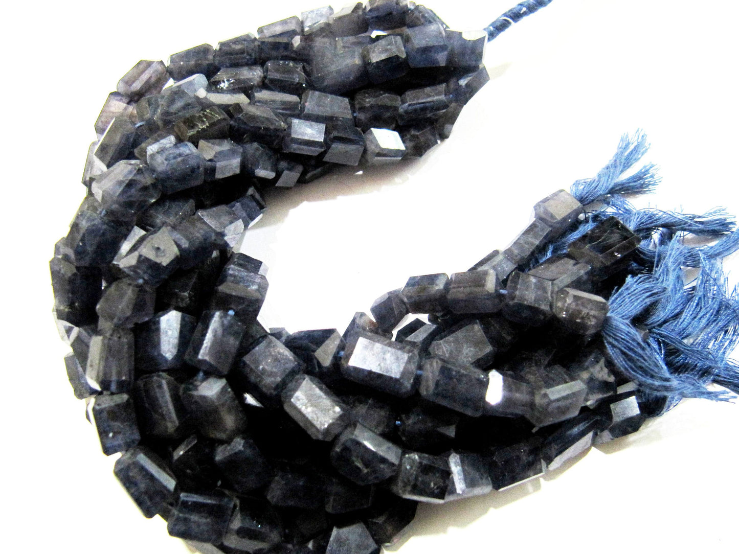 Natural Iolite Nugget Shape tumbled 9 to 13 mm Gemstone Beads Strand 8 inch long High Quality Wholesale Prices Jewelry making beads