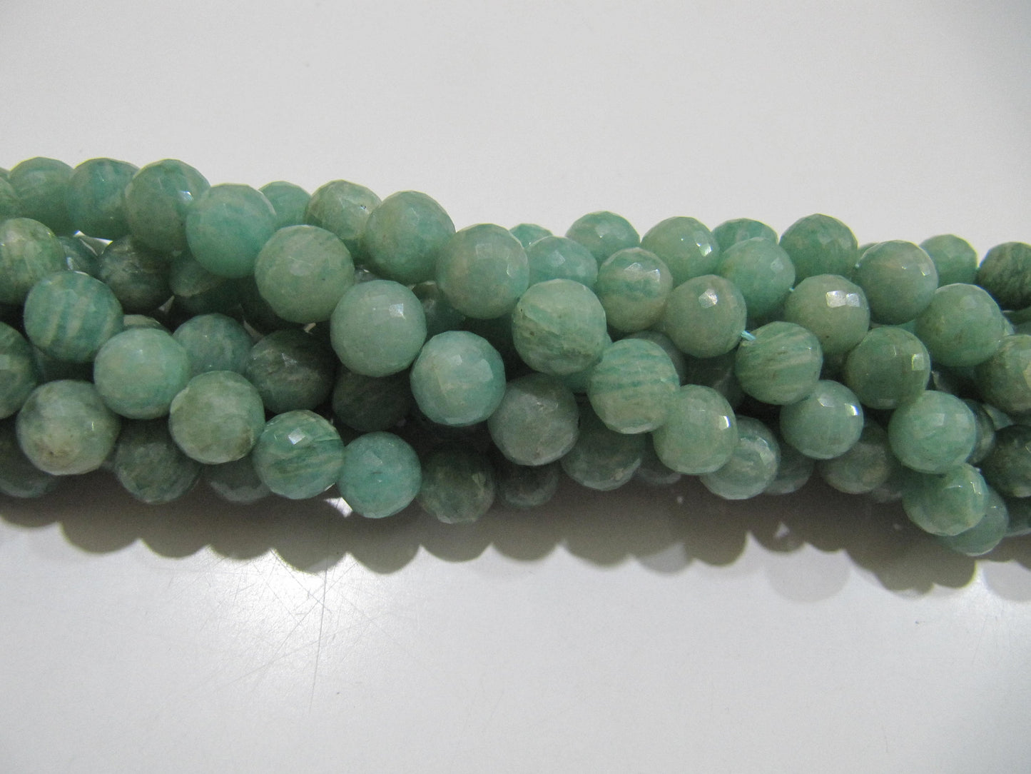 Natural Amazonite Round Faceted 8-9 mm Gemstone Beads Strand 9 inch long High Quality Wholesale Prices Jewelry making gemstone