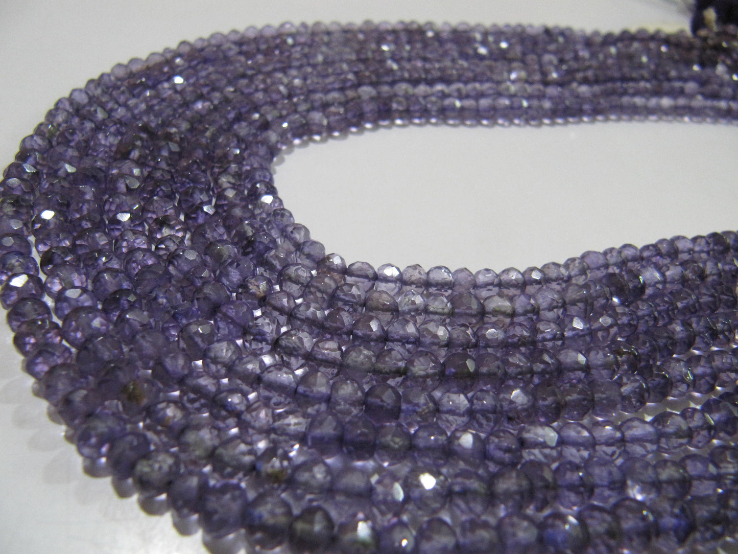 Natural Amethyst Round Faceted 4-5mm Beads Strand 15 inches Long top quality Jewelry making gemstone beads