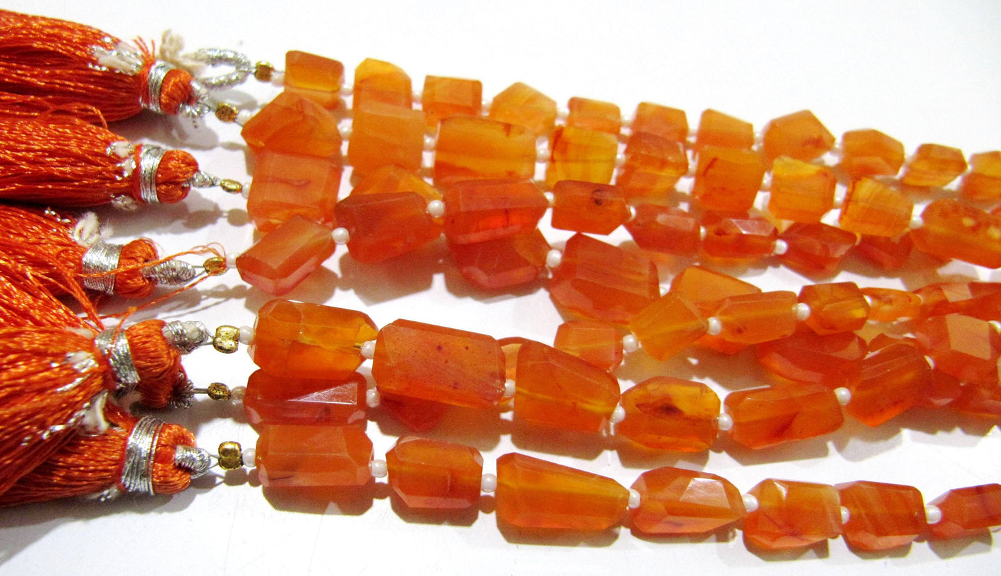 Natural Carnelian Nugget Shape tumbled 7to9mm Beads Strand 14 inches long High Quality Wholesale Prices Jewelry making gemstone beads