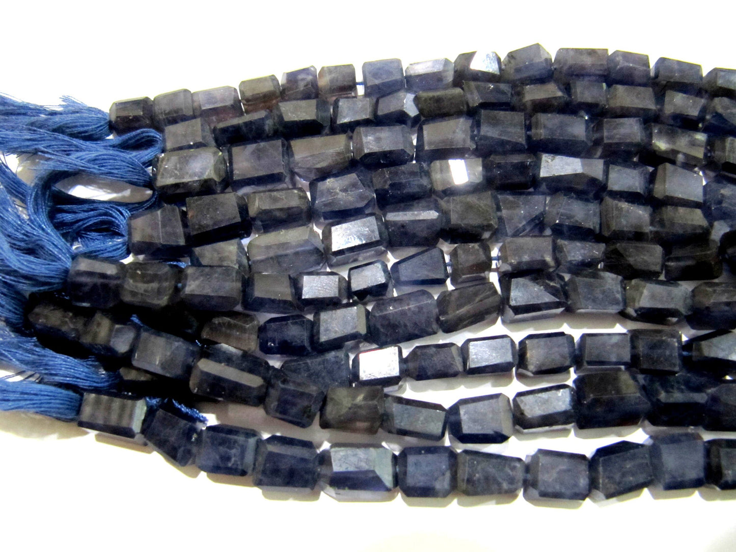 Natural Iolite Nugget Shape tumbled 9 to 13 mm Gemstone Beads Strand 8 inch long High Quality Wholesale Prices Jewelry making beads