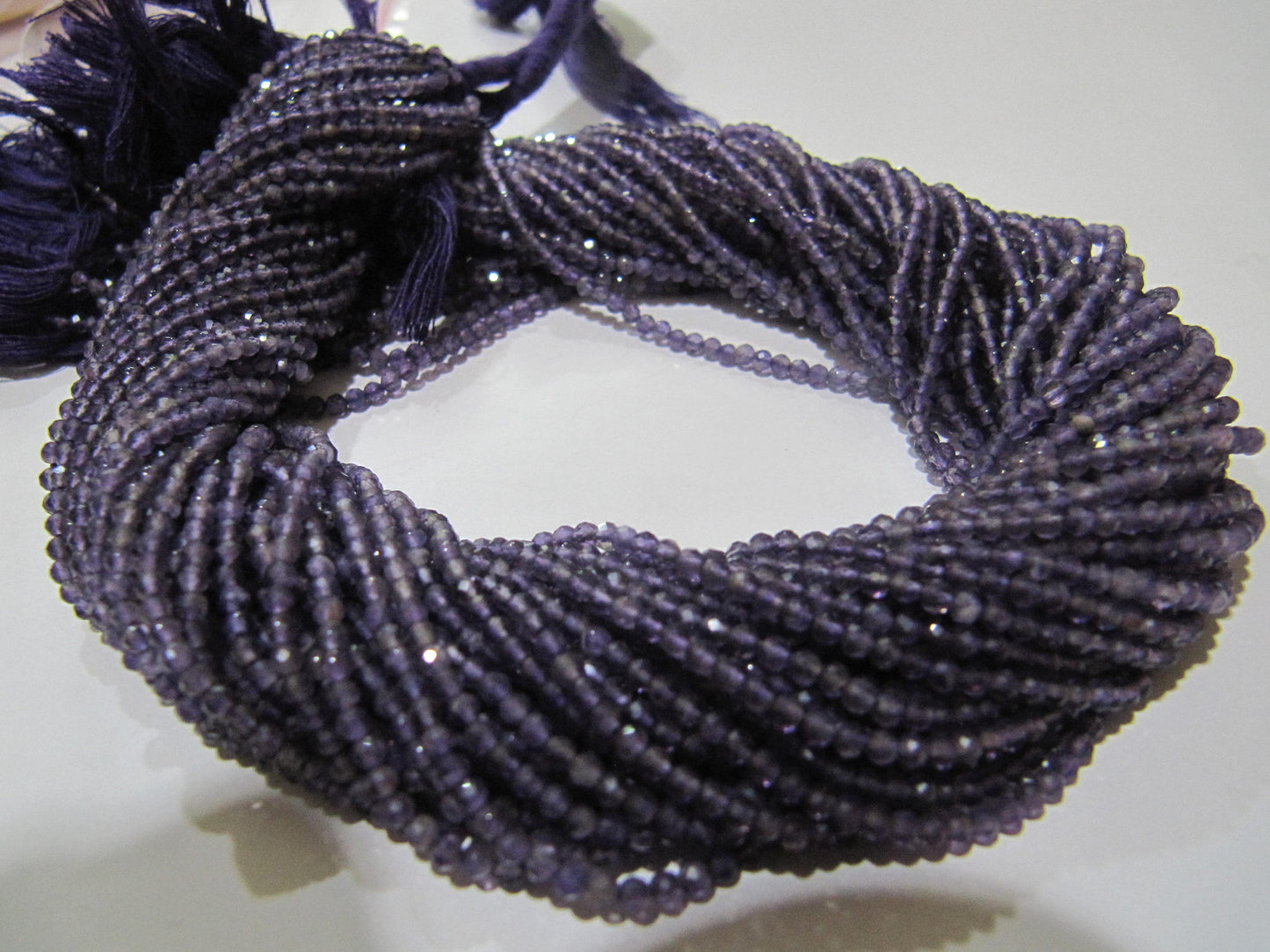 Natural Amethyst Rondelle Faceted 3mm Beads best Quality Beads Strand 13 inches Long Wholesale Prices jewelry making gemstone beads