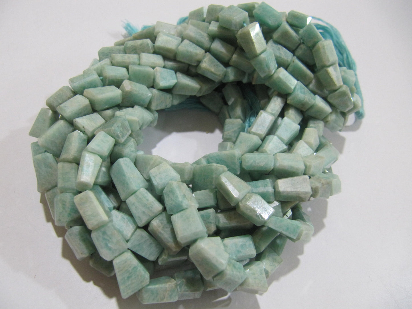 Natural Amazonite Nugget Shape tumbled Size 9x11mm to 10x12mm Gemstone Beads Strand 8 inch long High Quality Wholesale Prices