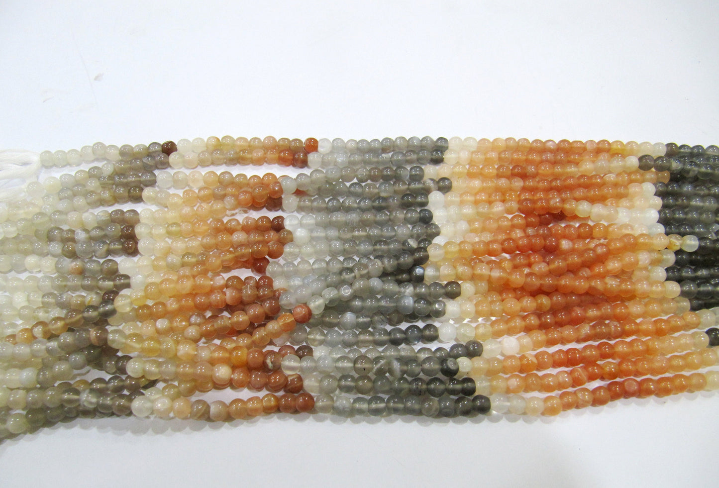 Natural Multi Moonstone Round Plain Smooth Beads 5 mm Strand 13 inches long Best Quality Beads Wholesale prices jewelry making gemstone bead