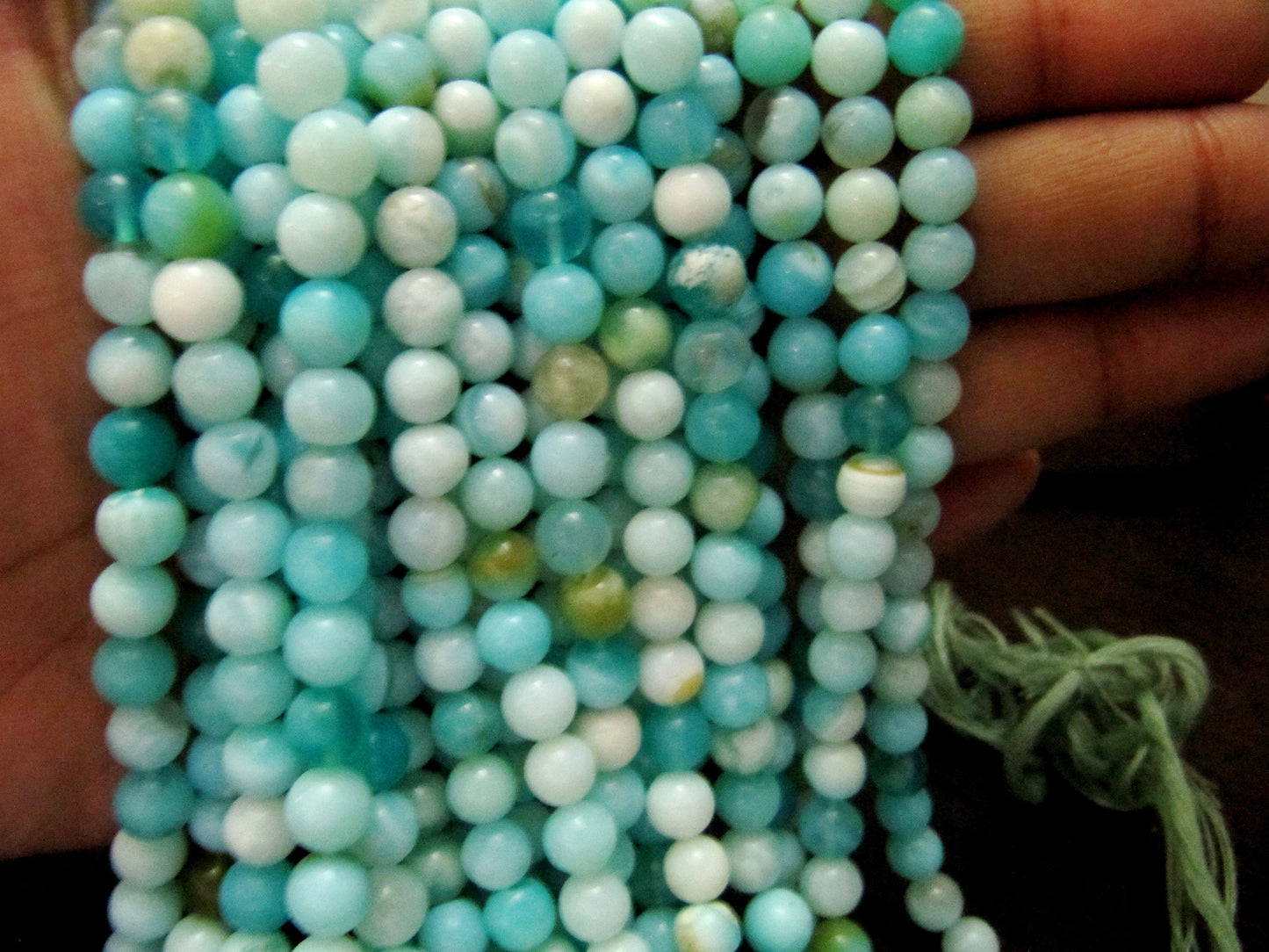 Natural Peruvian Opal Plain Smooth Round Shape Beads 5-6mm best Quality Beads Strand 13 inches Long Jewelry making gemstone