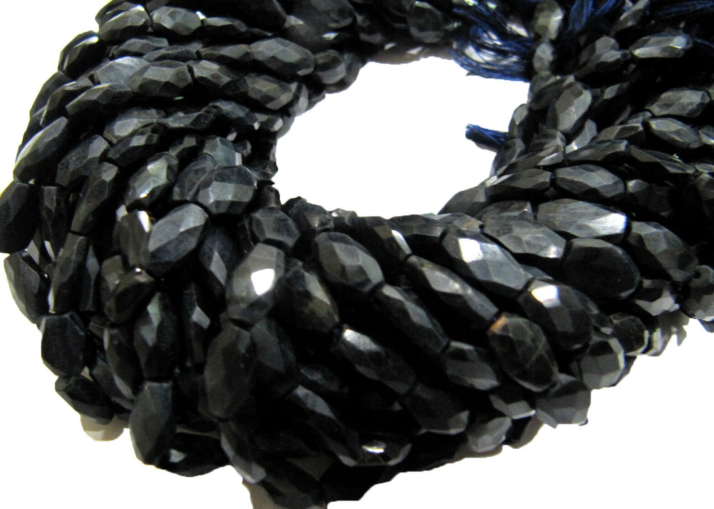 Natural Blue Tiger Eye Oval Faceted Beads Size 10mm to 12mm Blue Color Mani Shape Gemstone Beads Strand 13 Inches long Sold Per Strand