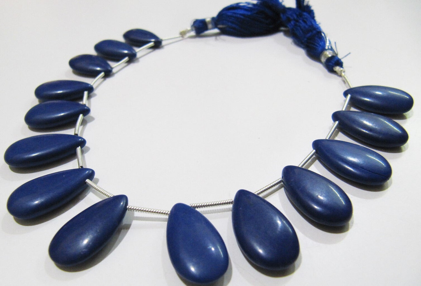 Lapis Lazuli Quartz Pear Shape Plain Smooth 11x20mm Beads Strand 8 inches Long Sold Per Strand Wholesale Rates