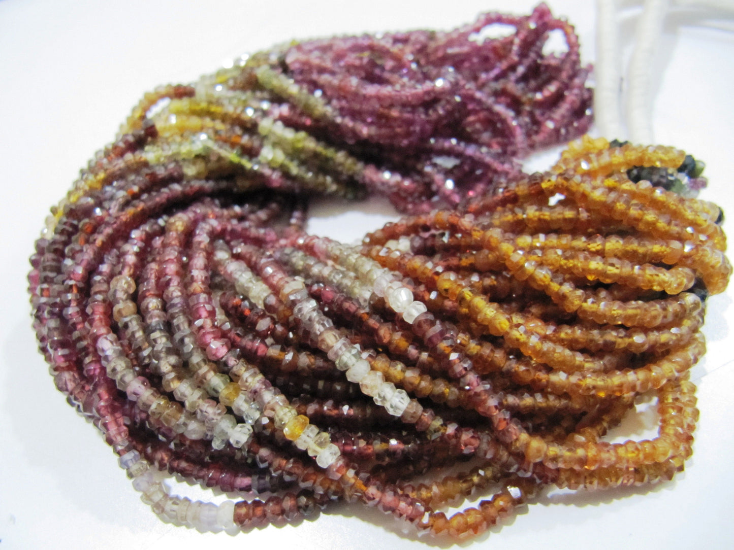 Natural Tundra Sapphire Beads 3 to 3.5mm Size, Rondelle Micro Faceted beads-Strand 8inches Long Genuine Natural Gemstone bead