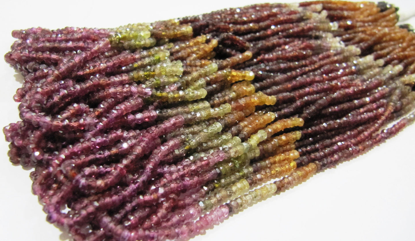 Natural Tundra Sapphire Beads 3 to 3.5mm Size, Rondelle Micro Faceted beads-Strand 8inches Long Genuine Natural Gemstone bead