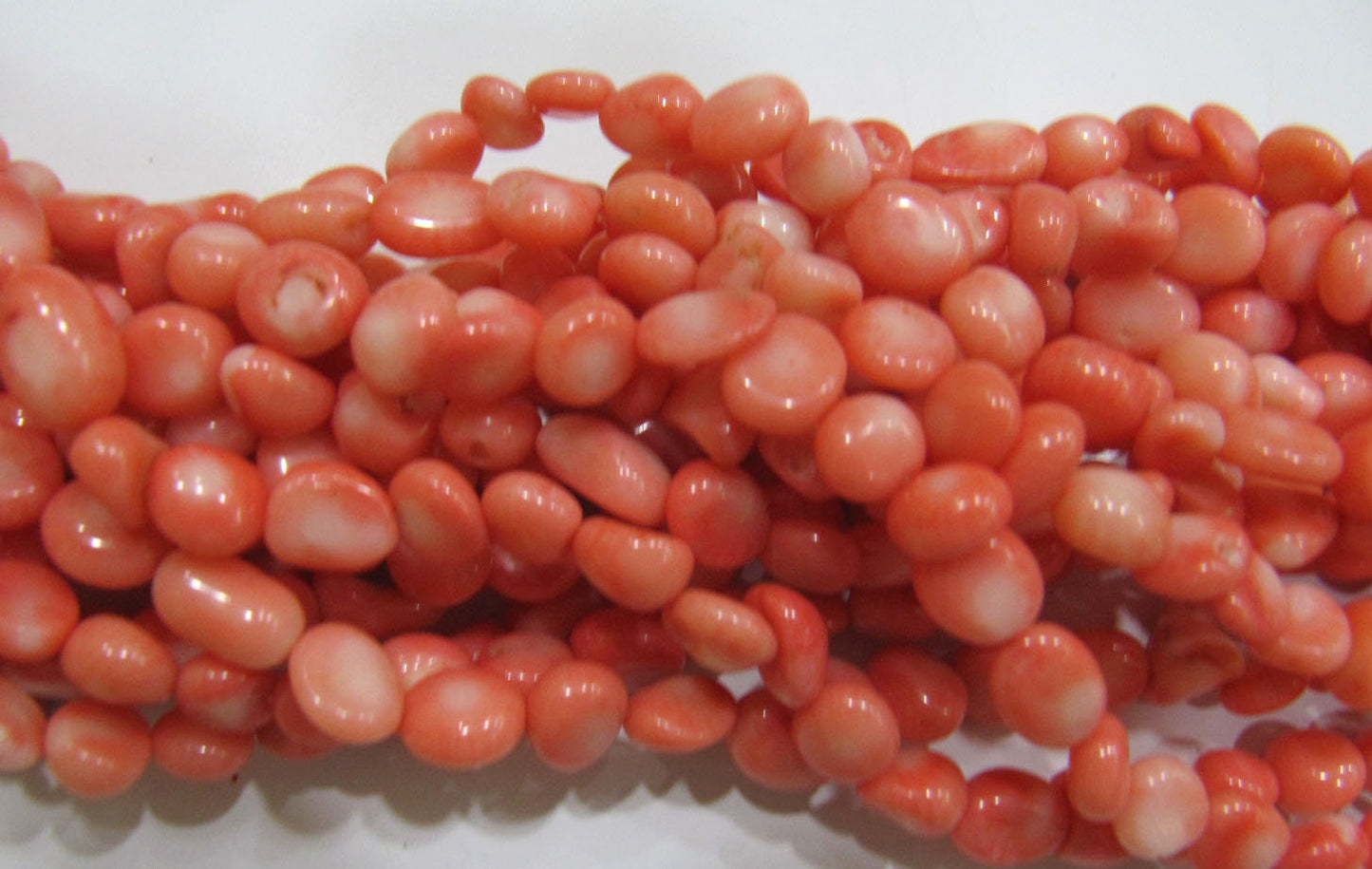 Natural Pink Coral Nugget Free Shape Tumbled 6mm To 8mm Beads Strand 16 Inches Long Jewelry Making Beads Sold Per Strand Wholesale Prices