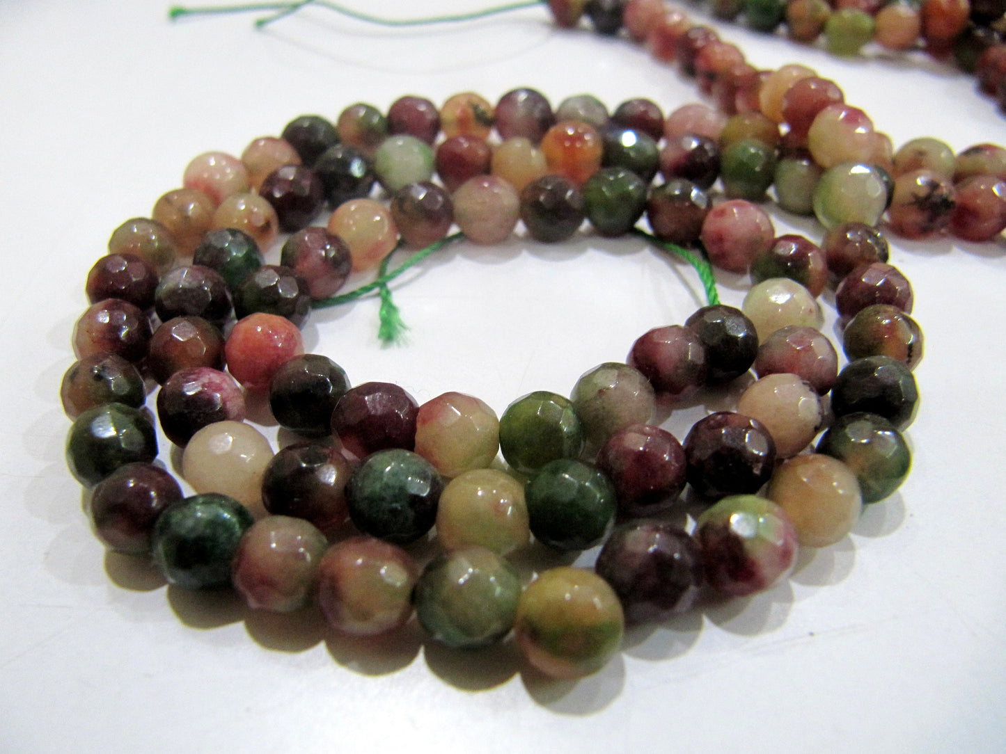 Natural Genuine Ruby Zoisite Round Faceted Beads Size 6mm Size Strand 8 inches Far Size top quality Gemstone Beads Jewelry Making Beads