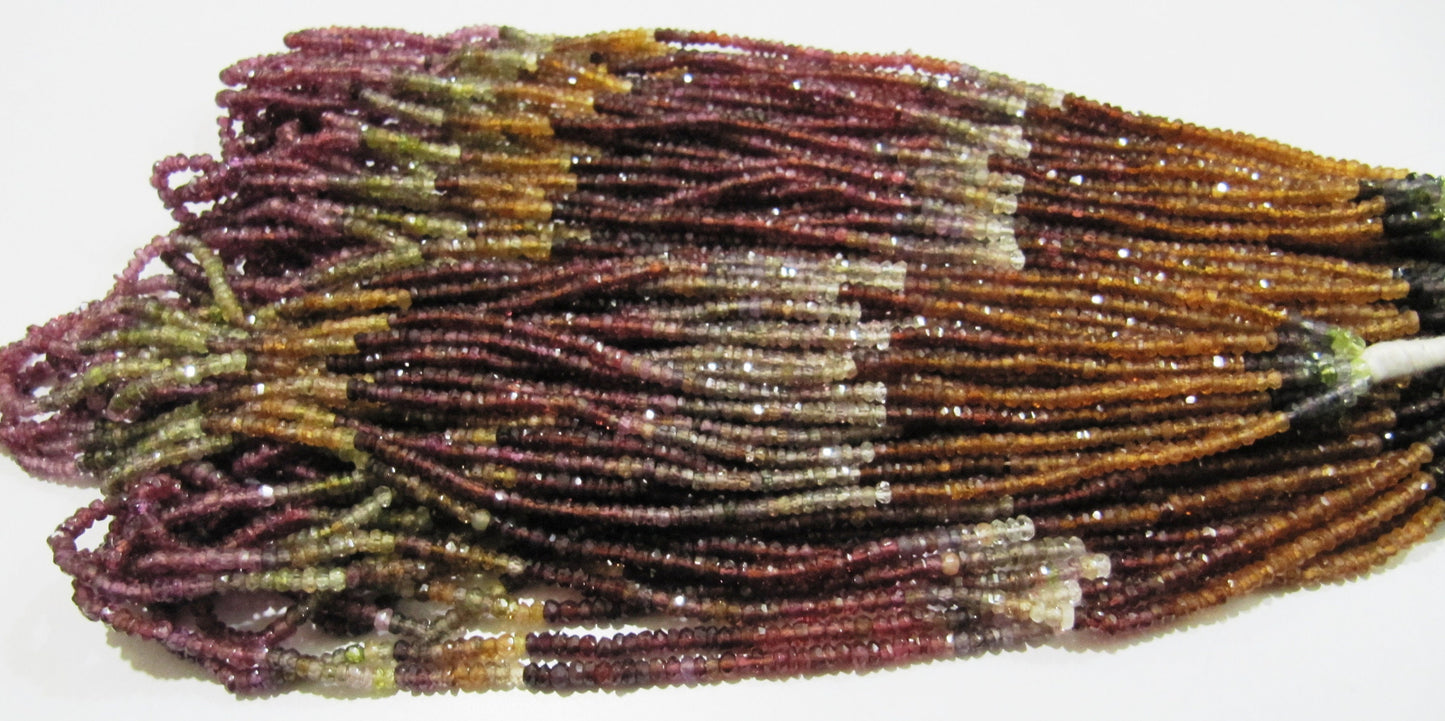 Natural Tundra Sapphire Beads 3 to 3.5mm Size, Rondelle Micro Faceted beads-Strand 8inches Long Genuine Natural Gemstone bead