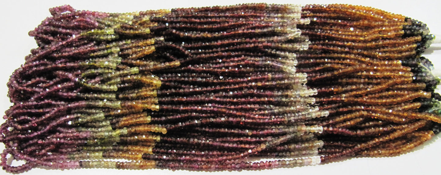 Natural Tundra Sapphire Beads 3 to 3.5mm Size, Rondelle Micro Faceted beads-Strand 8inches Long Genuine Natural Gemstone bead