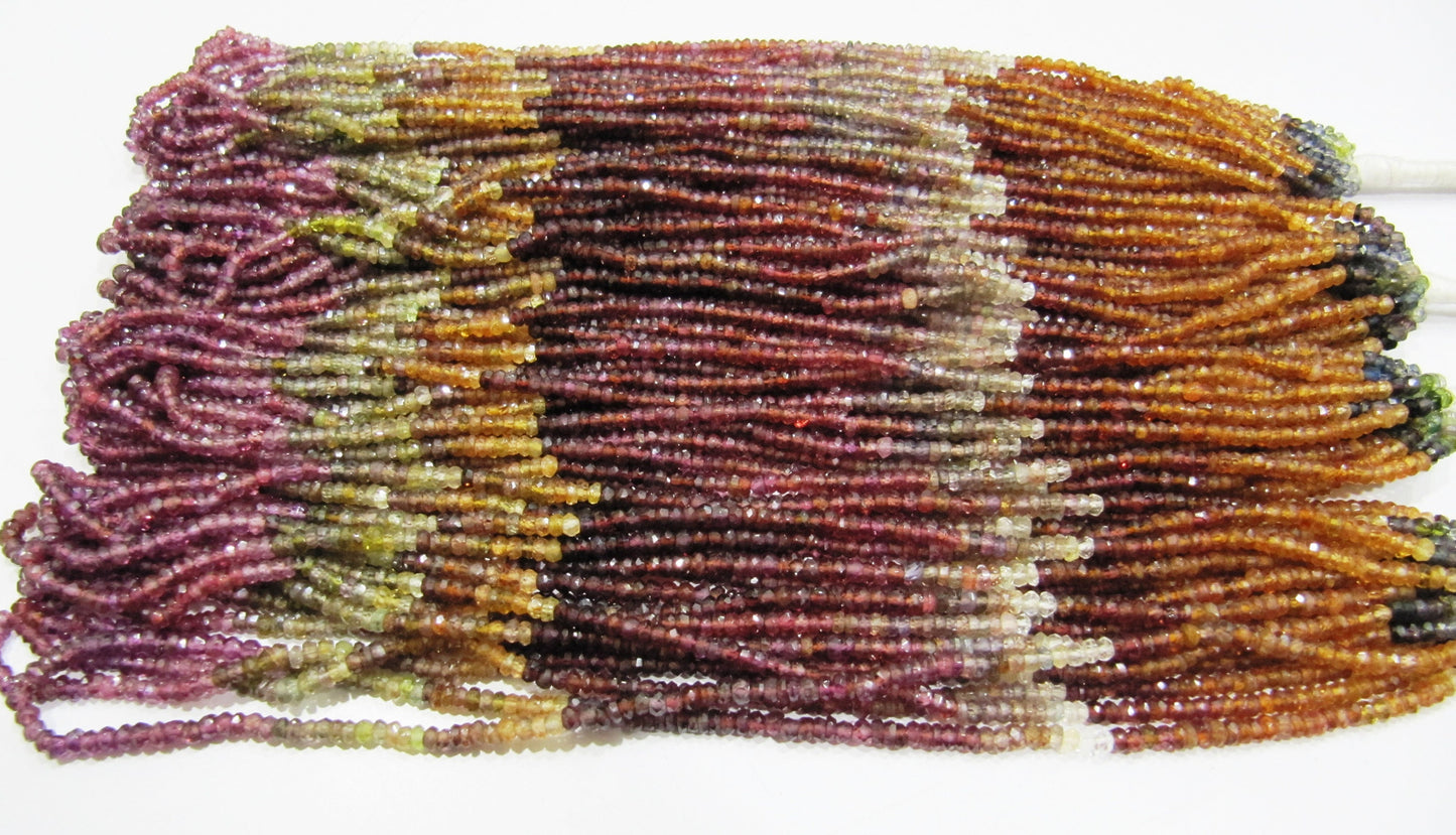 Natural Tundra Sapphire Beads 3 to 3.5mm Size, Rondelle Micro Faceted beads-Strand 8inches Long Genuine Natural Gemstone bead