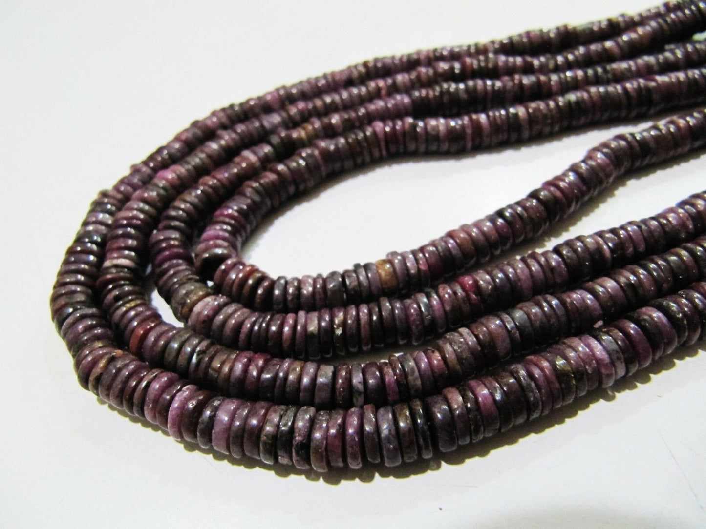 Natural Real African Ruby 6mm Tyre Shape Plain smooth Beads Strand 8 inches Long Beautiful Precious Ruby Beads Wholesale Price