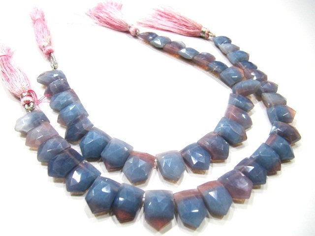 Natural Lavender Blue Opal Fancy arrow Shape Briolette 10X15mm beads Jewelry Making Gemstone Beads Strand 8 inch Long Wholesale Prices