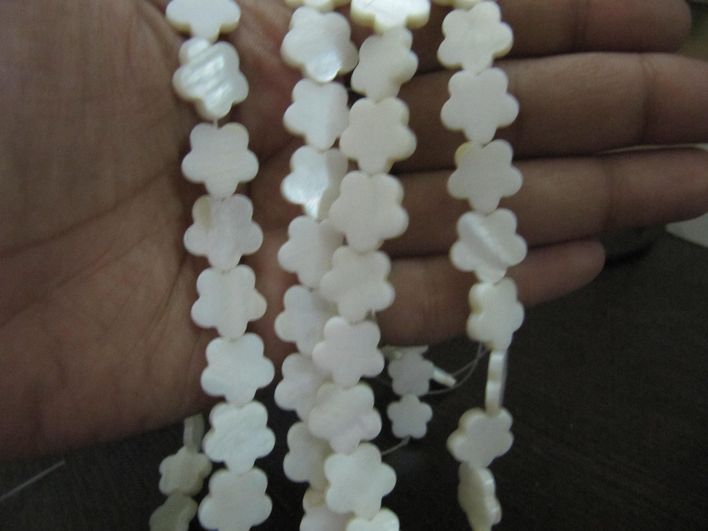 Natural Mother of Pearl Star Flower Shape 12mm beads Strand 16 inches long Wholesale Price jewelry making gemstone