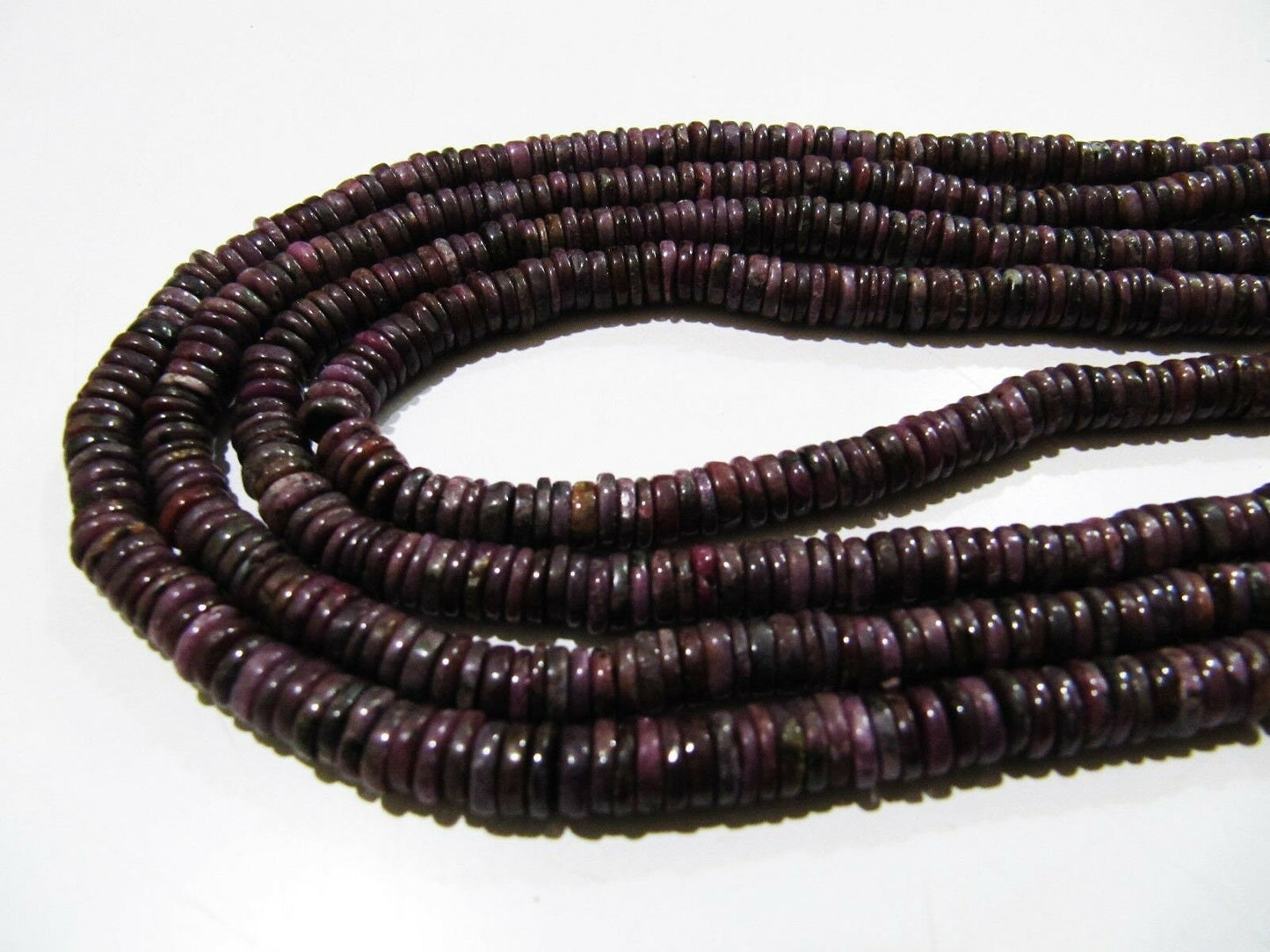 Natural Real African Ruby 6mm Tyre Shape Plain smooth Beads Strand 8 inches Long Beautiful Precious Ruby Beads Wholesale Price