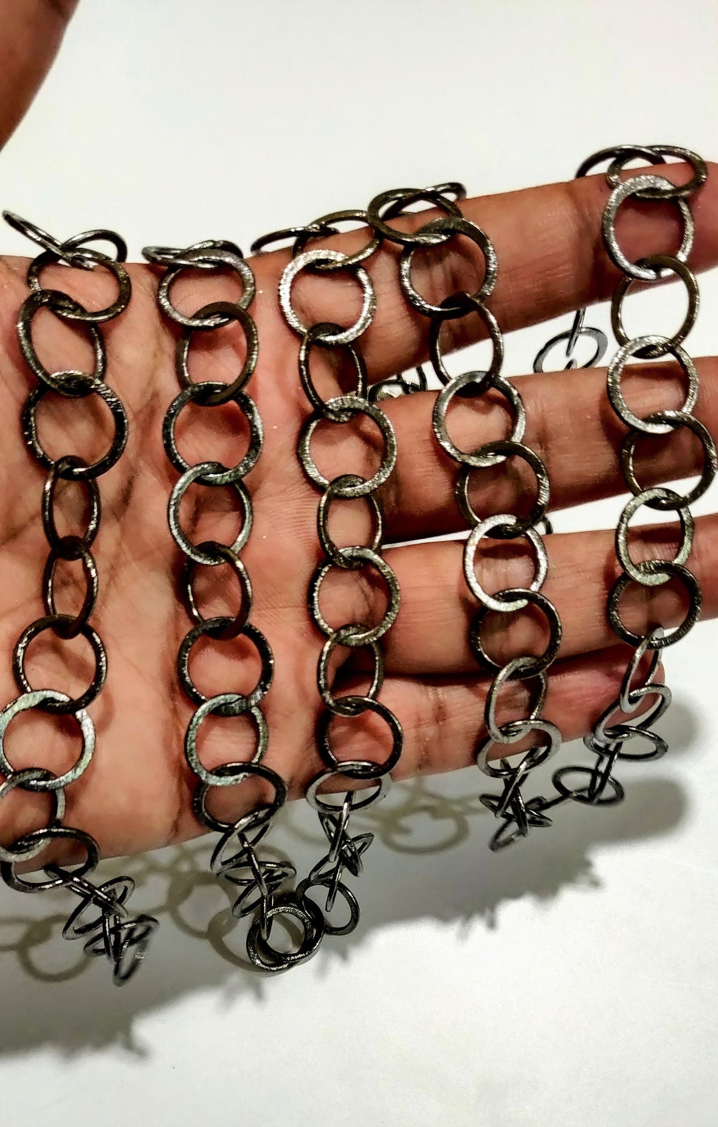 Black Plated Big & Thick Round Ring 15mm Link Chain Sold Per Foot Jewellery Making Wholesale Rate Chains Gun Metal Jewelry Chain