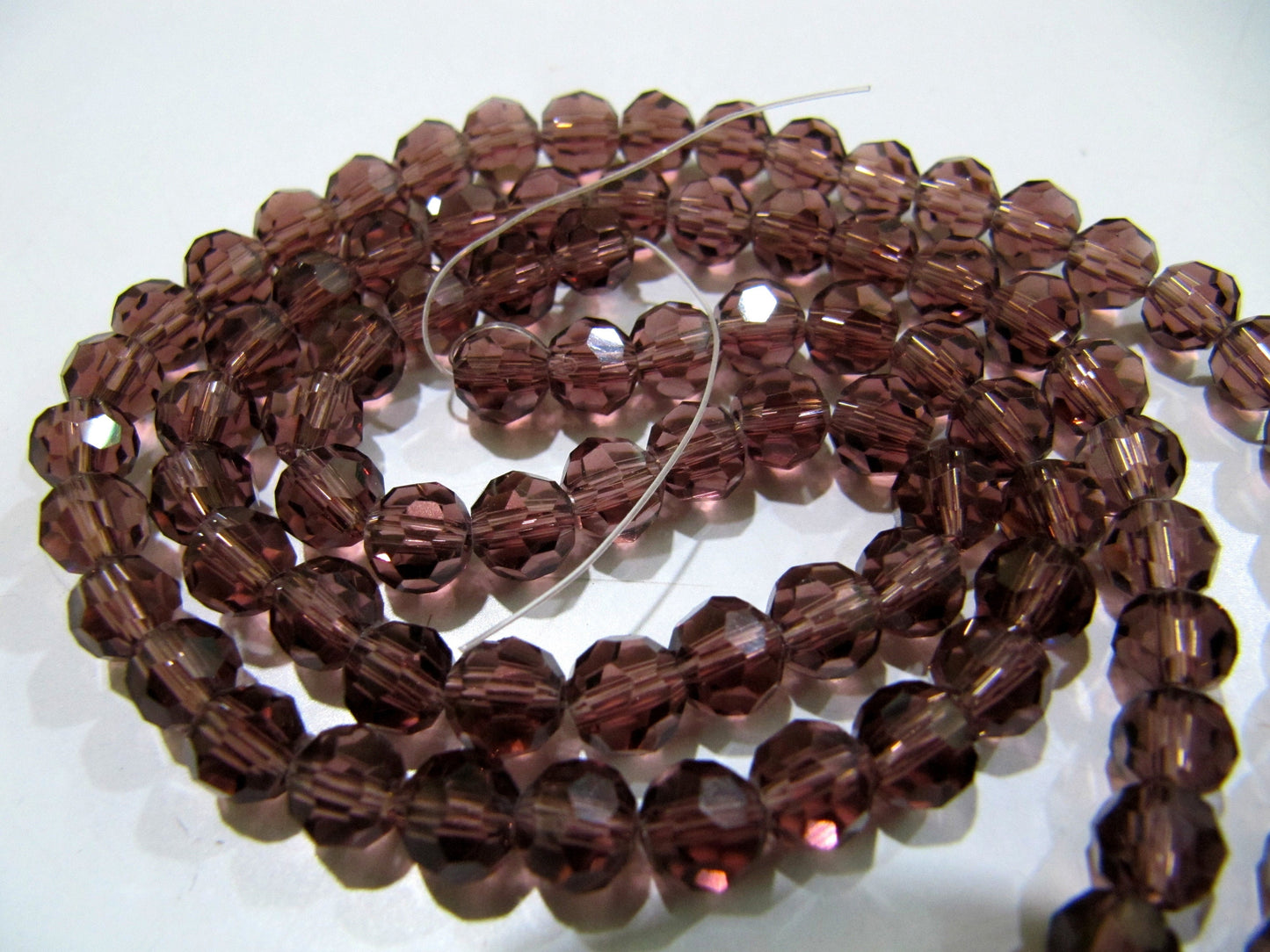 Garnet Color Hydro Quartz Rondelle Micro Faceted 6mm Size Beads Approx. 150 Beads per Strand Jewelry Beads in Wholesale Price