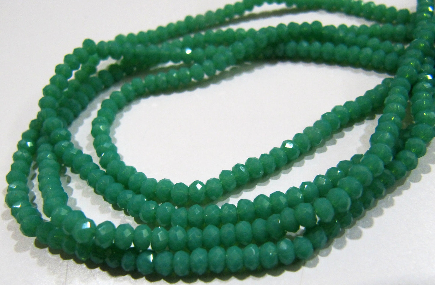 Green Amazonite Hydro quartz Rondelle Micro Faceted 3mm Beads Strand 16 inches long approx. 200 Beads per Strand Wholesale Prices