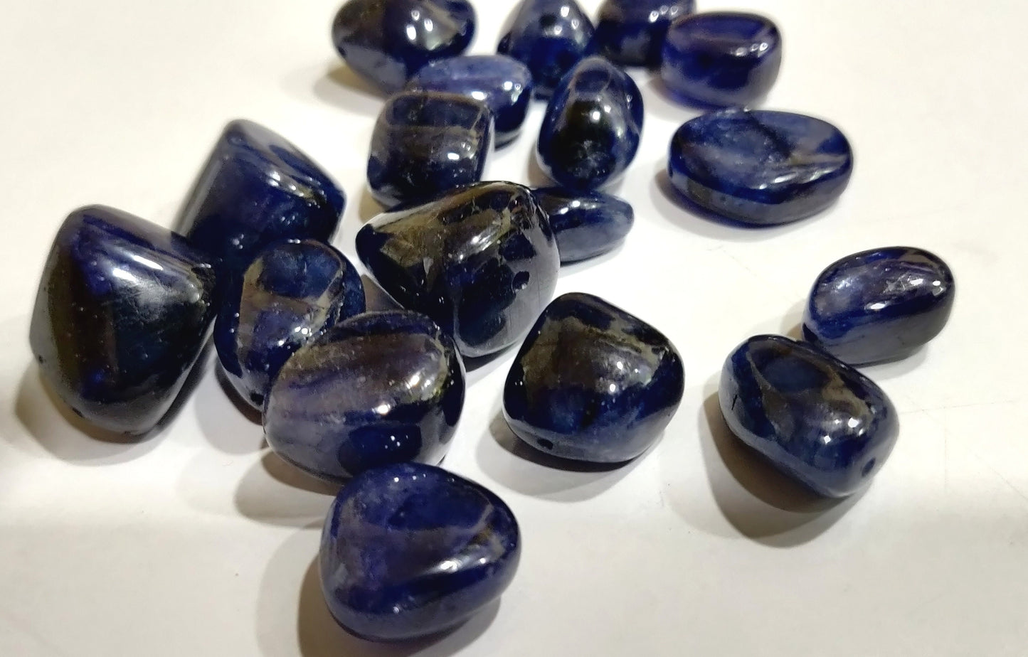 Pack of 2 Loose Natural Blue Sapphire 10mm to 15mm Nugget Tumbled Shape Drilled Beads Precious Stone Beads Wholesale Prices