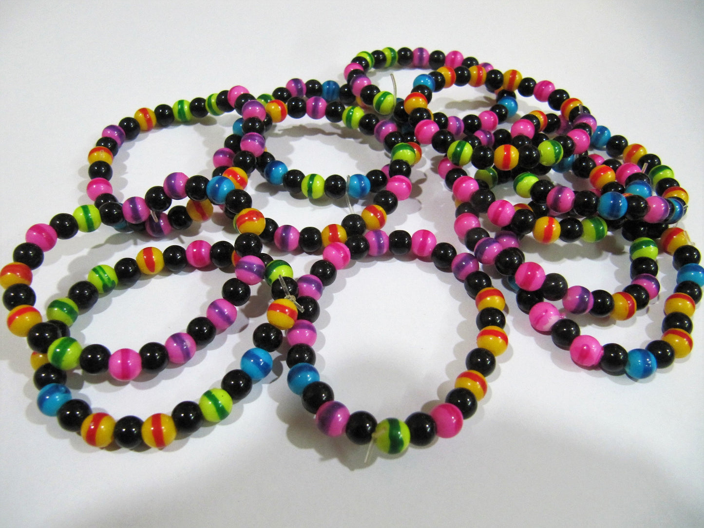 Multi Color 6mm Round beaded Kids Bracelet Stretch Bracelet Unisex Bracelet Crystal Bracelet Healing Crystals and Stones