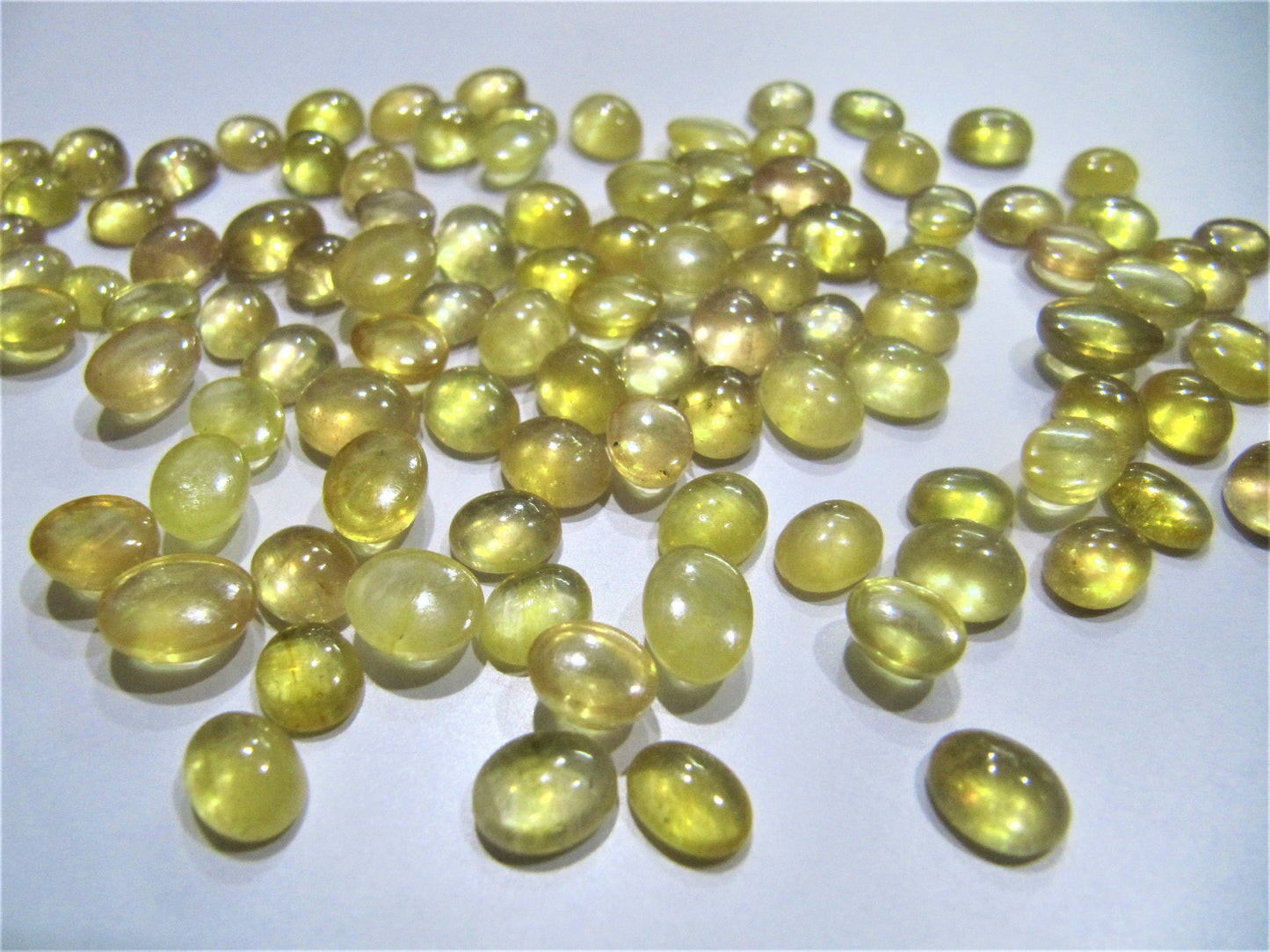 Certified Natural Yellow Sapphire Oval Cabochon Gemstones for Ring or other jewellery Choose the size Genuine September Birthstone
