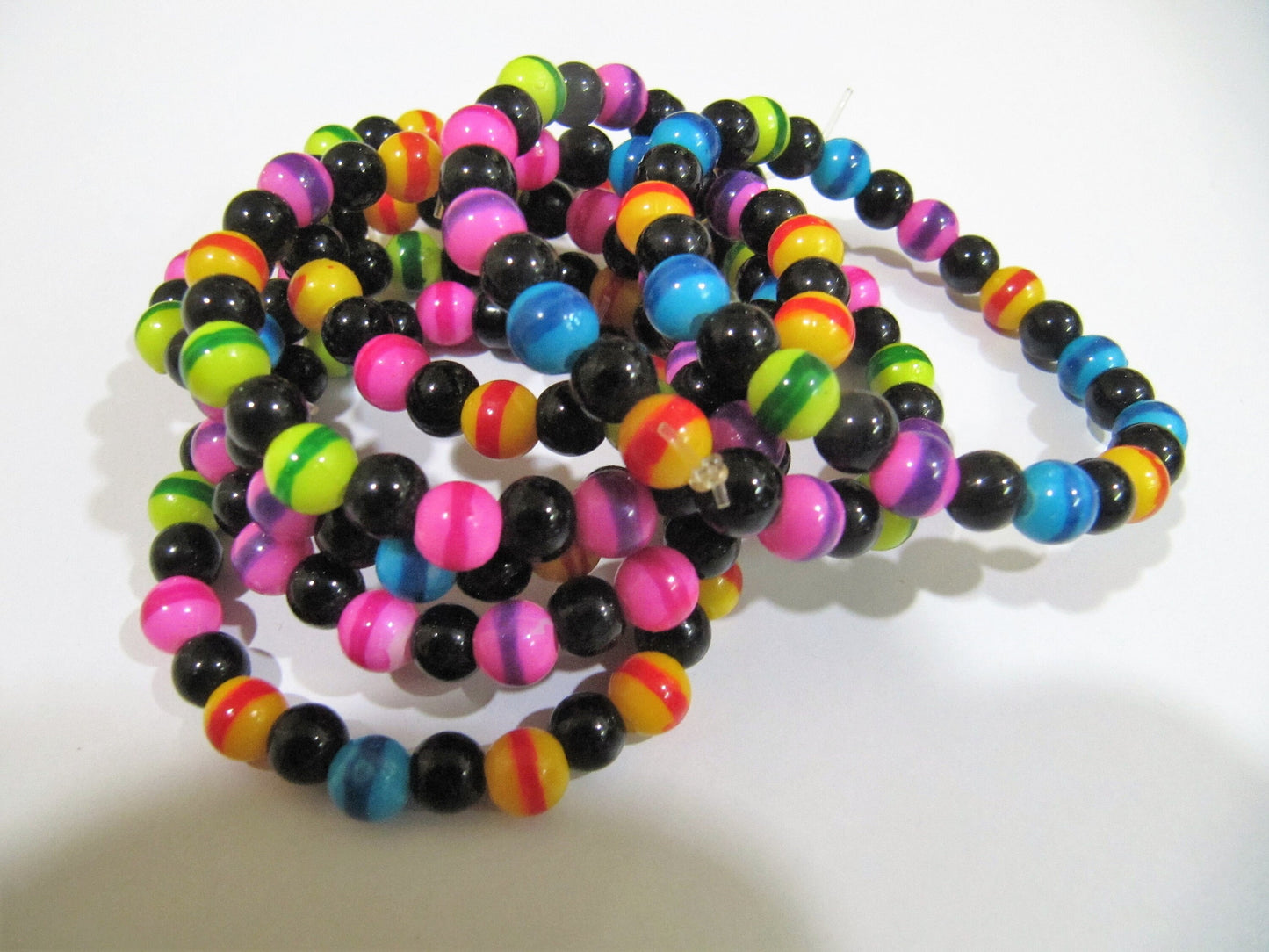 Multi Color 6mm Round beaded Kids Bracelet Stretch Bracelet Unisex Bracelet Crystal Bracelet Healing Crystals and Stones
