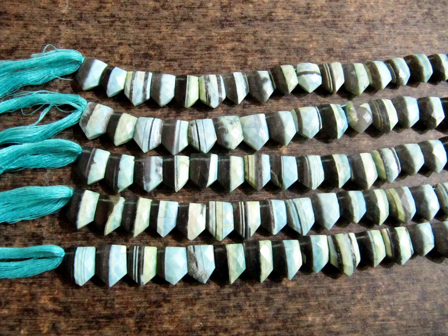 Natural Boulder Opal Bullet arrowhead Shape Briolette, Beads Size 9x12 To 10x14mm Strand 8 Inch long.Sold Per strand