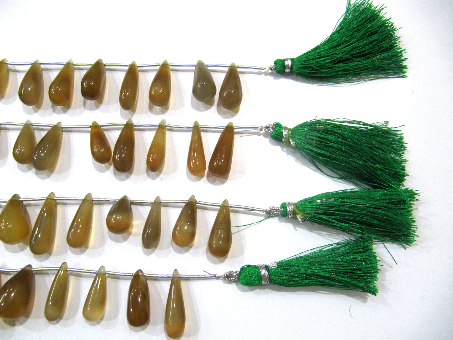 Natural Chalcedony Teardrop Plain Smooth 15 to 20mm Beads Sold Per Strand 8 Inches Long Best Quality Beads