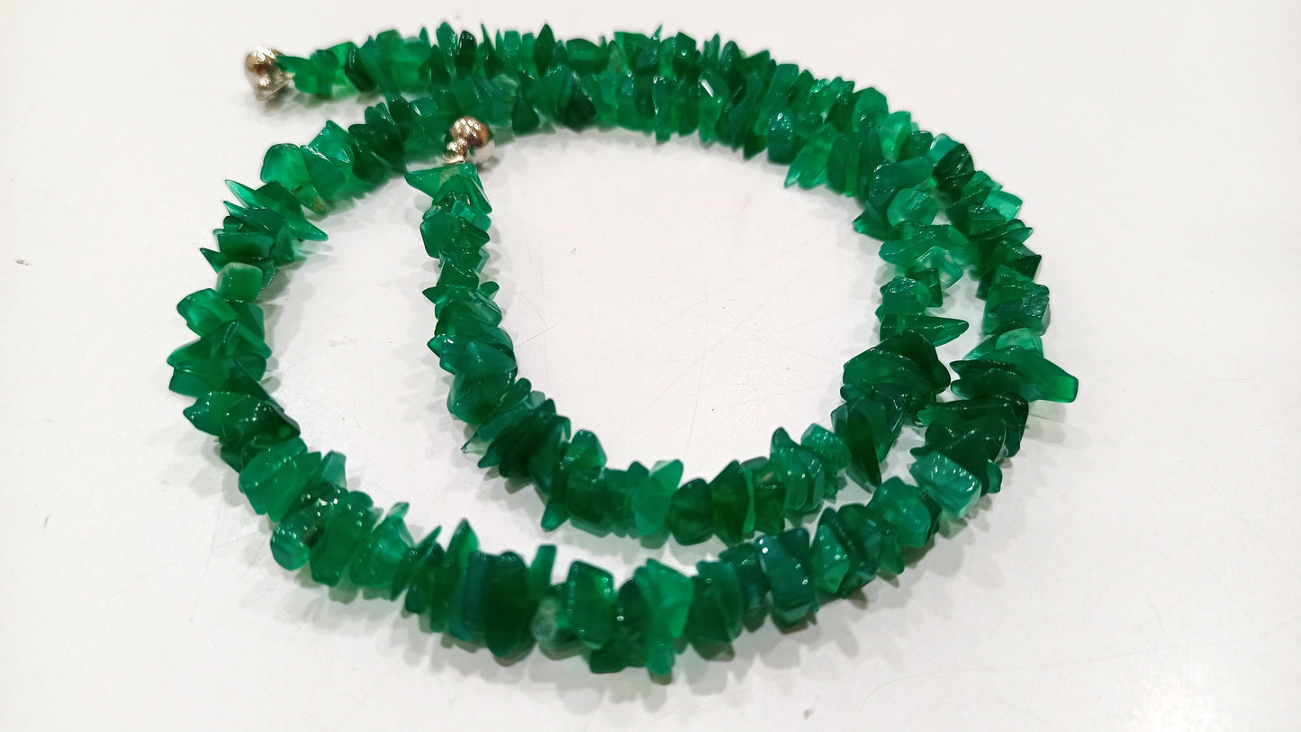 Natural Gemstone Uncut Chip Nugget Beads Necklace 18 Inch long Magnetic Clasp Choose the Stone