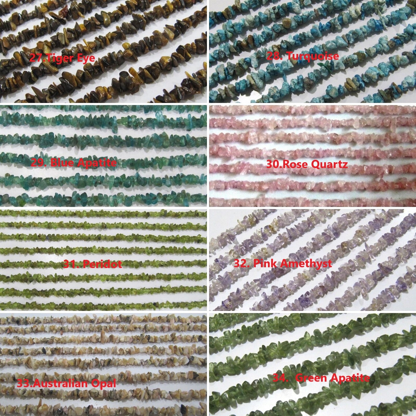 Natural Gemstones Irregular Chip Gravel Uncut Smooth Nugget 4 To 8mm Beads Sold Per Strand 34 Inches Long