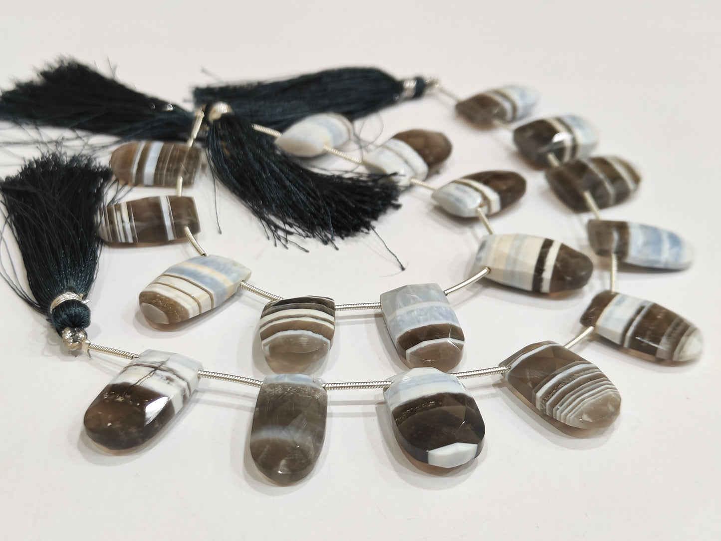 Natural Boulder Opal Finger Shape Briolette 10x19mm beads  Sold Per Strand 8 Inches Long