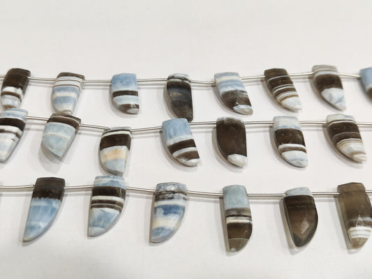 Natural Boulder Opal Knife Shape Briolette 10x21mm beads  Sold Per Strand 8 Inches Long