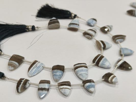Natural Boulder Opal Arrowhead Trillian Shape 10x19mm beads  Sold Per Strand 8 Inches Long