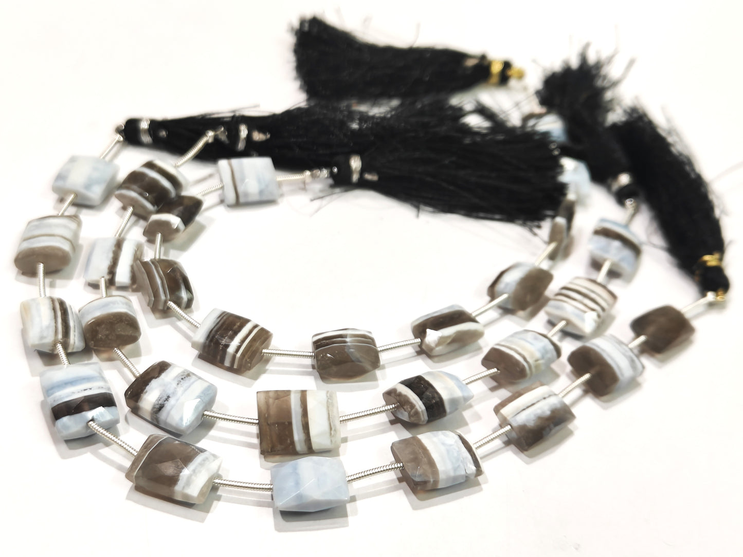 Natural Boulder Opal Rectangle Cushion Shape 12 to 18mm Beads Sold per strand 8 Inches long Great Quality Beads