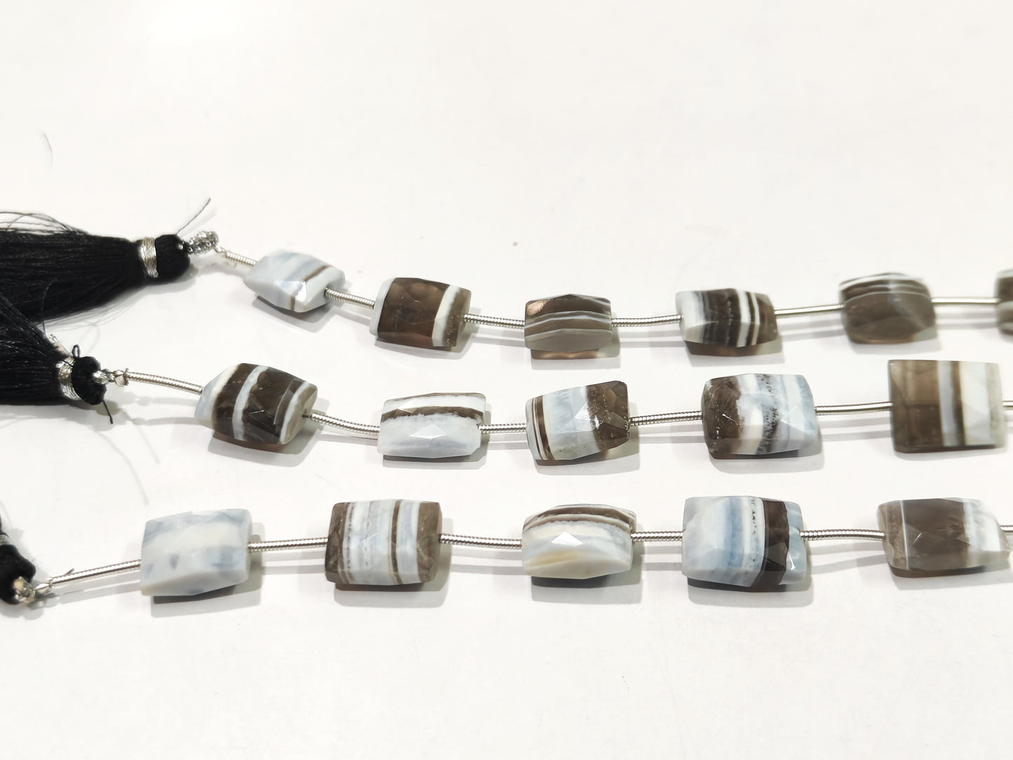 Natural Boulder Opal Rectangle Cushion Shape 12 to 18mm Beads Sold per strand 8 Inches long Great Quality Beads