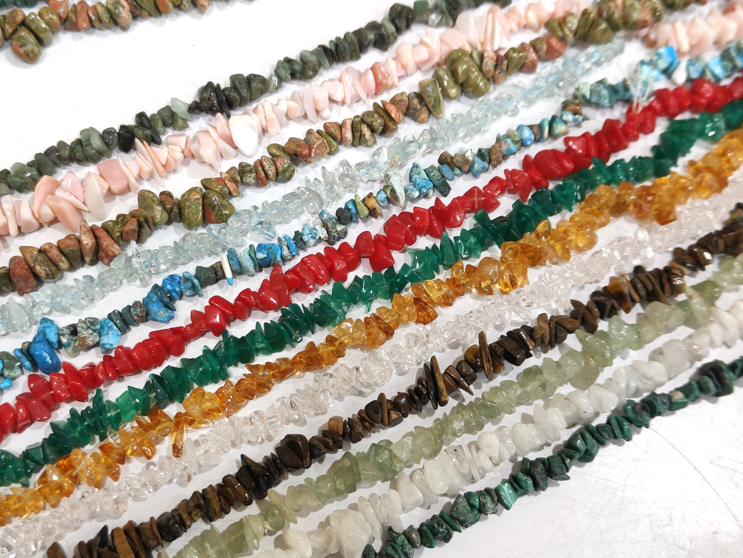 Natural Gemstones Irregular Chip Gravel Uncut Smooth Nugget 4 To 8mm Beads Sold Per Strand 34 Inches Long