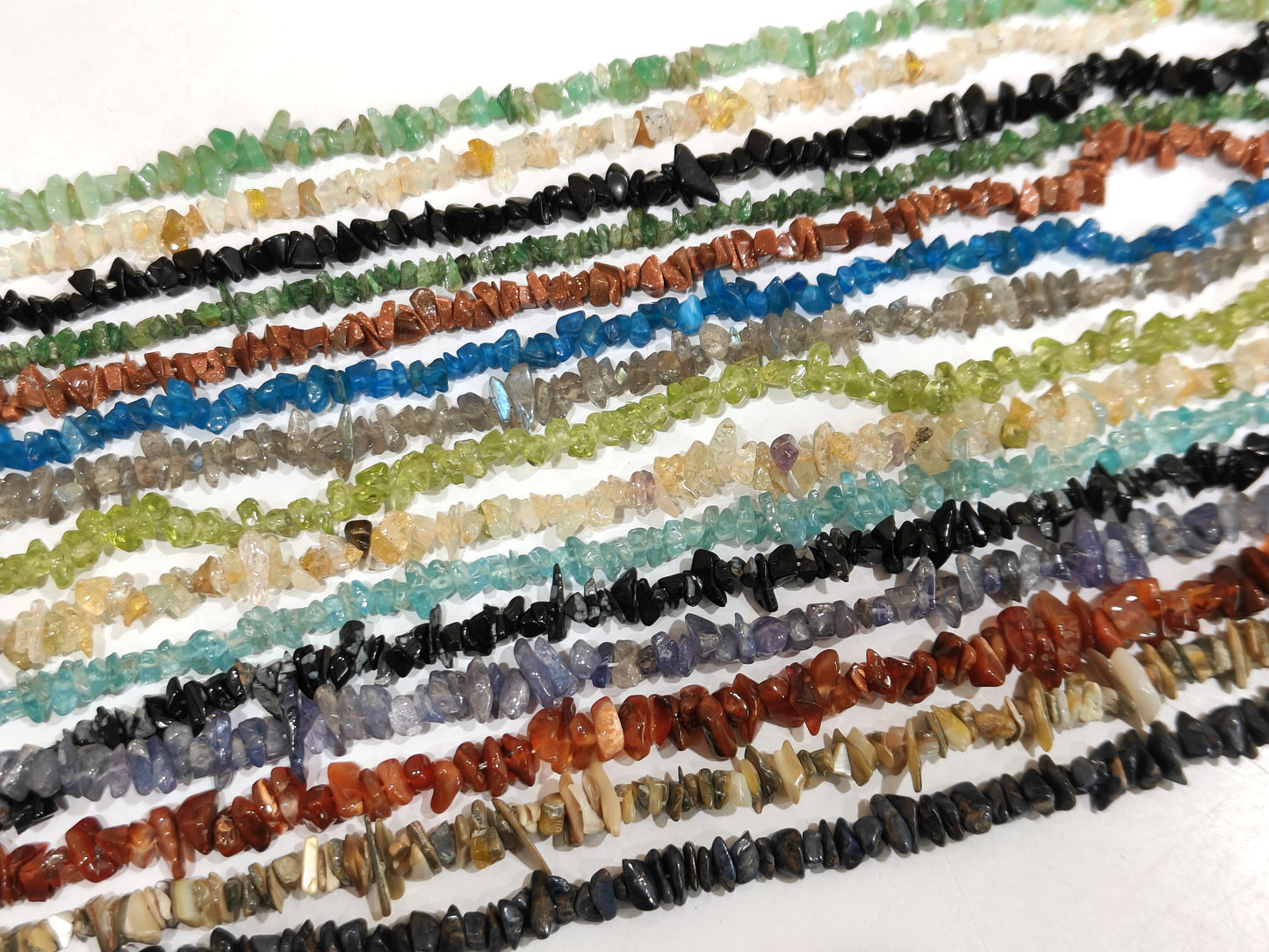 Natural Gemstones Irregular Chip Gravel Uncut Smooth Nugget 4 To 8mm Beads Sold Per Strand 34 Inches Long