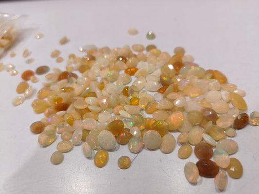 Natural Ethiopian Opal Briolette cut free shape size 5 to 10mm Gemstones sold as a pack of 5 pieces