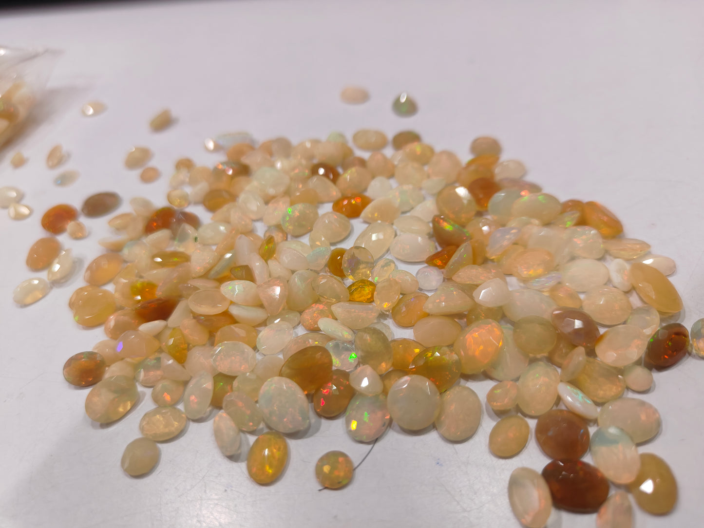 Natural Ethiopian Opal Briolette cut free shape size 5 to 10mm Gemstones sold as a pack of 5 pieces