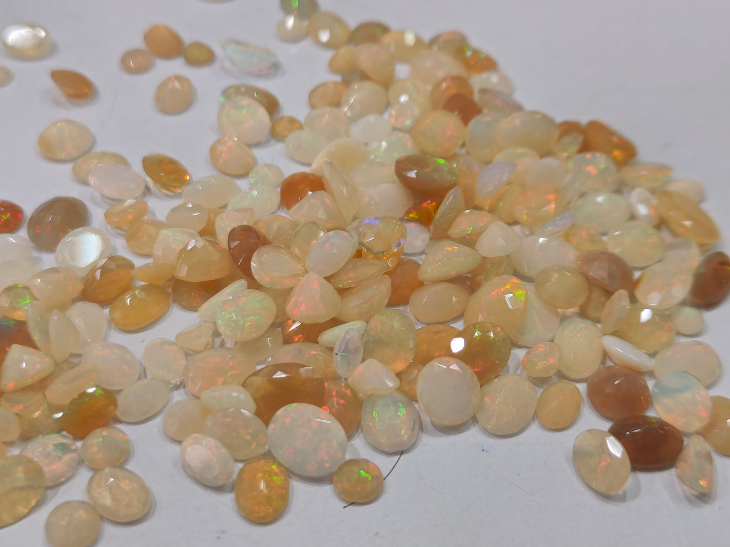Natural Ethiopian Opal Briolette cut free shape size 5 to 10mm Gemstones sold as a pack of 5 pieces
