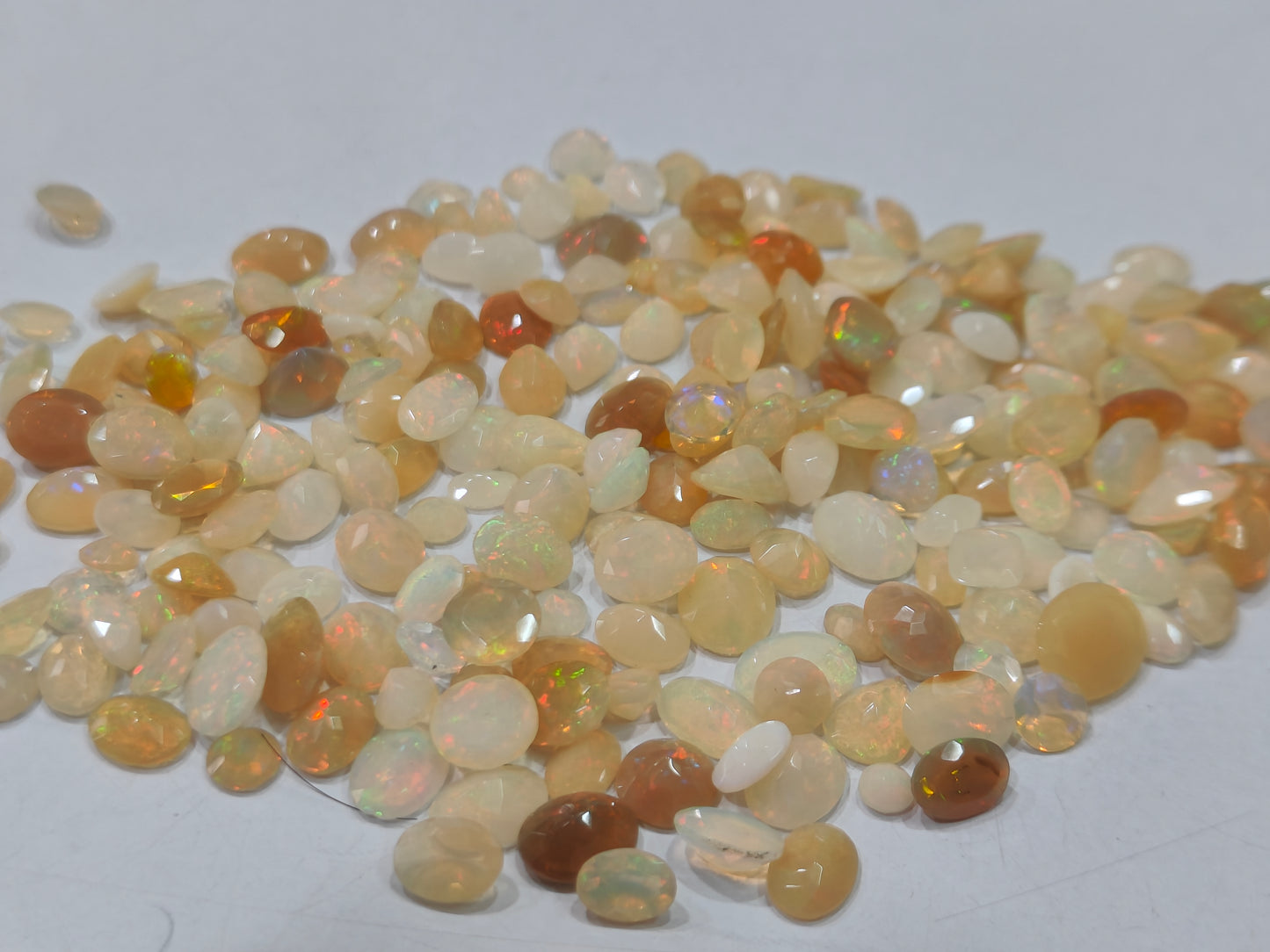 Natural Ethiopian Opal Briolette cut free shape size 5 to 10mm Gemstones sold as a pack of 5 pieces