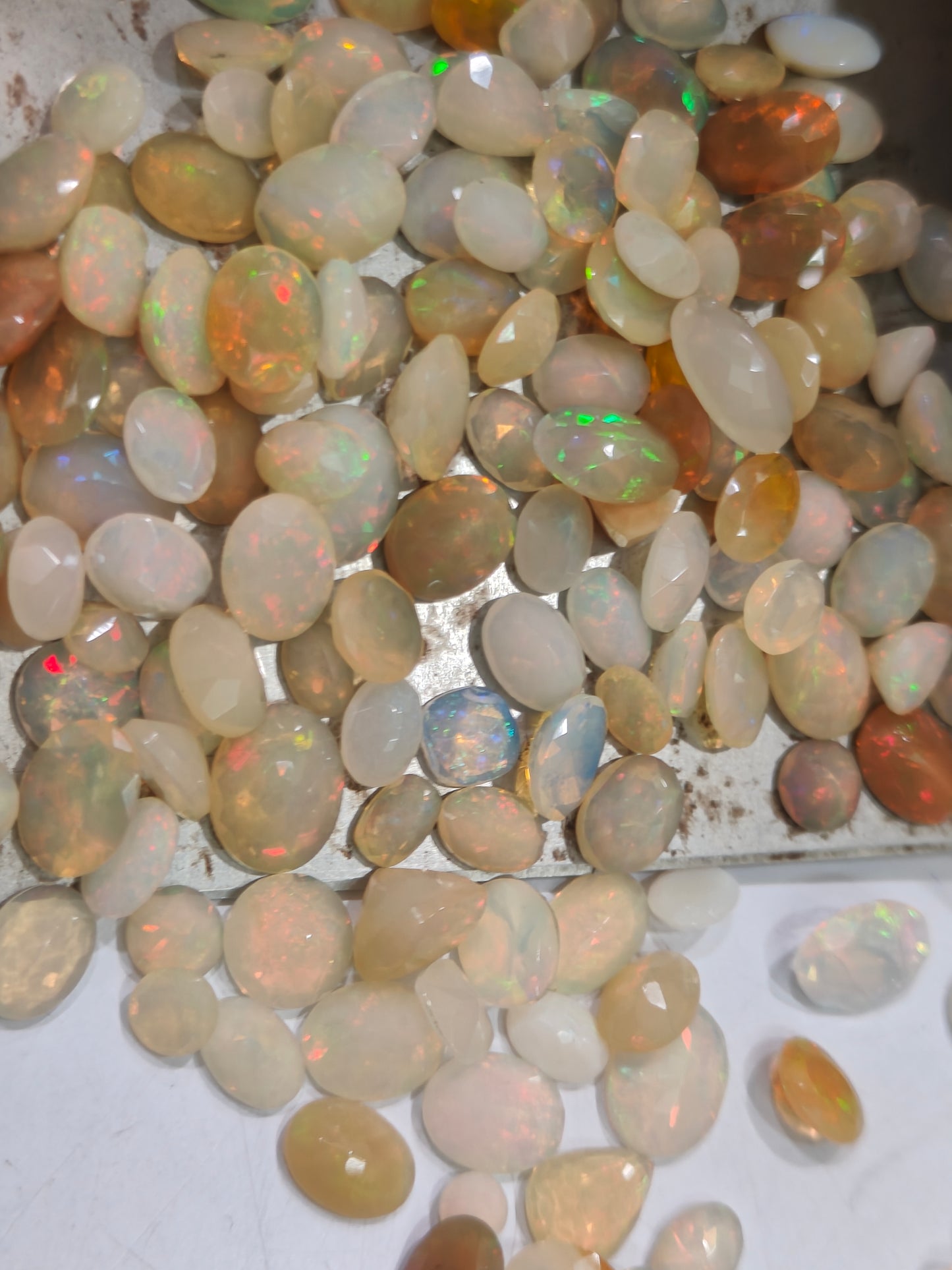 Natural Ethiopian Opal Briolette cut free shape size 5 to 10mm Gemstones sold as a pack of 5 pieces