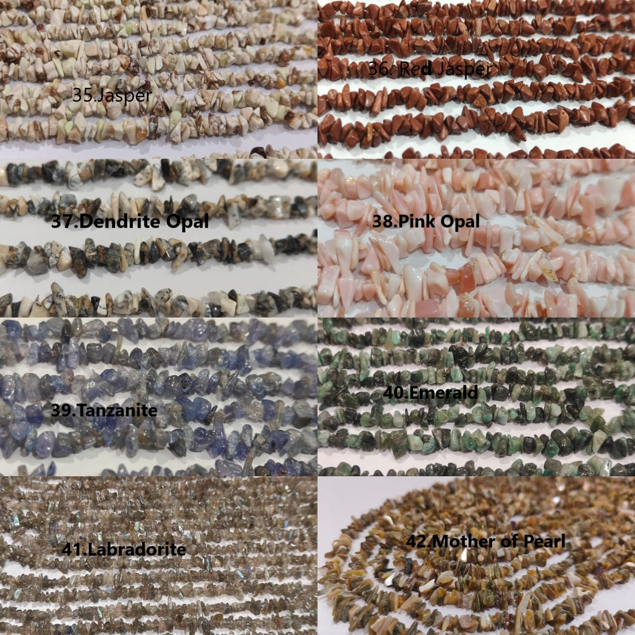 Natural Gemstones Irregular Chip Gravel Uncut Smooth Nugget 4 To 8mm Beads Sold Per Strand 34 Inches Long